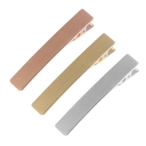 UKCOCO 3stücke Polierte Haarnadeln I-form Galvanisierte Kopfschmuck Aus Legierung Gold Silber Roségold Für Frauen Haarklammer Für Hochzeit Party Bankett von UKCOCO