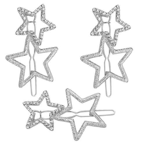 UKCOCO 3stücke Teiliges Strassstern Haarklammern Für Mädchen Dekorative Haarspangen Für Partys Und Besondere Anlässe Einfach Anzuwenden Und Im Design von UKCOCO
