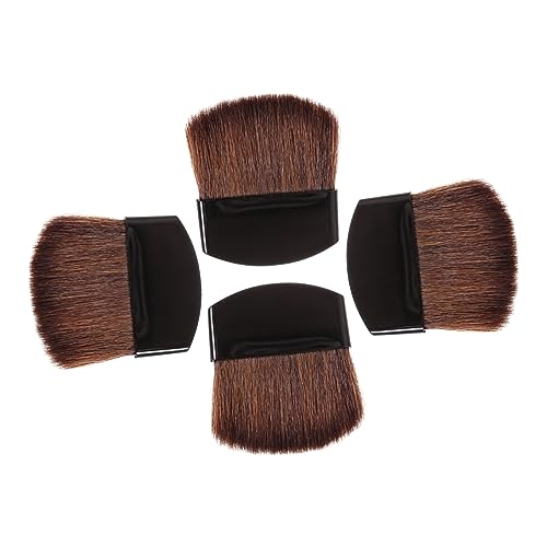 UKCOCO 4 Stück Kleines Teiliges Make Up Pinsel für Damen Vielseitige Gesichtspinsel mit Komfortablem Griff für Highlighter und Nasenschatten Leicht Tragbar und Langlebig von UKCOCO