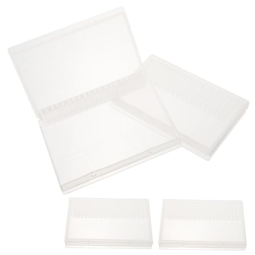 UKCOCO 4 Stück Nagelbohrer Bits Halter Transparent Nagelfräser Aufbewahrungsbox mit Löchern Maniküre Bits Organizer für und DIY Nail Art Zubehör von UKCOCO