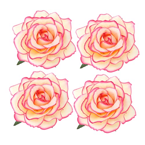 UKCOCO 4 Stück Teiliges Künstliche Rosen Haarspangen Vintage Haarschmuck für Damen Vielseitig Verwendbar für Hochzeit Strand Festival und Hawaii Party Elegant und Langlebig von UKCOCO