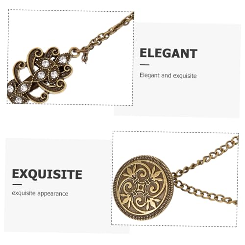 UKCOCO 4 Stück Teiliges Retro Cardigan Clips für Damen Broschen mit Ketten Robuste und Rostfreie Kragen und Umhang Clips Vielseitig für Pullover Strickjacken und Hemden Fein Verarbeitet von UKCOCO