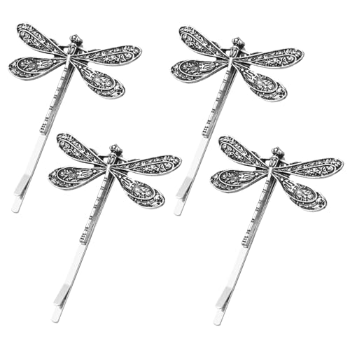UKCOCO 4 Stück Teiliges Retro Libellen Haarklammer aus Metalllegierung Langlebige Haarspangen für Frauen Mädchen Natürliche Kreative Haarschmuck für Eleganten Süßen Look im Landhausstil von UKCOCO
