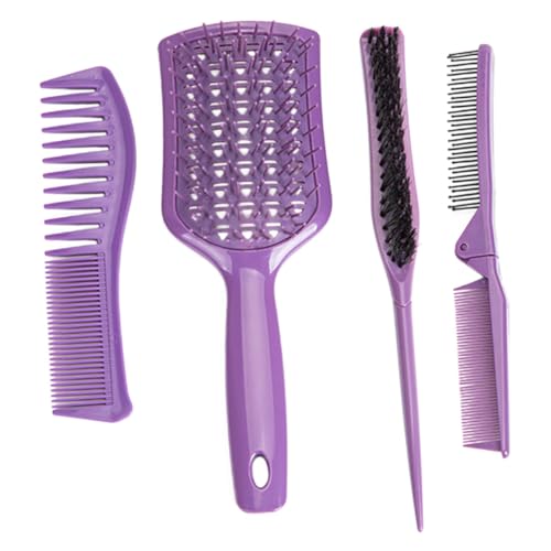 UKCOCO 4 Stück Teiliges Schützender Friseur Haarkämme Kämme für Herren Damen Tragbar Leichtes Styling Tool Glatte Oberfläche für Sanftes Kämmen von Nassem und Trockenem Haar von UKCOCO