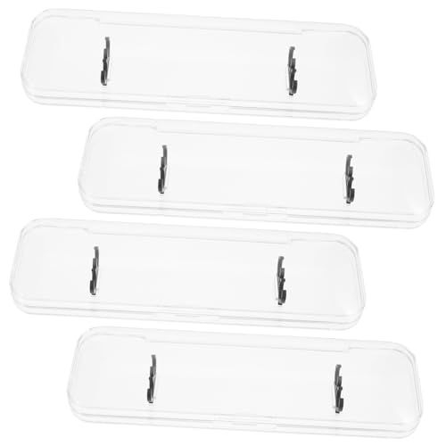 UKCOCO 4 Stück Transparente Kleine Stiftebox Teiliges Stabile Schreibwaren Aufbewahrungsbox mit Sicherem Verschluss Leicht und Tragbar als für Schüler Profi und Schreibgerät UKCOCO 4 Stück Transparente Kleine Stiftebox Teiliges Stabile Schreibwaren Aufbewahrungsbox mit Sicherem Verschluss Leicht und Tragbar als für Schüler Profi und Schreibgerät von UKCOCO