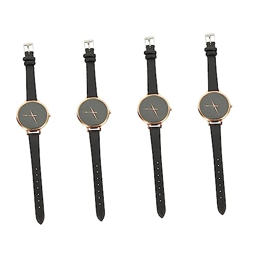 UKCOCO 4-Teilige Uhr Damen-Armbanduhr Mädchen-Uhr Uhren Für Jungen Modische Armbanduhr Dekorative Damen-Armbanduhr Kinder-Armbanduhr Glitzernde Armbanduhr Damen-Armbanduhr von UKCOCO