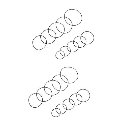 UKCOCO 400 Stk Siegel Ansehen Dichtungsring Beobachten Uhr Dichtung Gehäusebodendichtung Uhrenreparaturteile O Ringsortiment Uhr o Ringe Teile Waschmaschinen Gummi O-ring Rückseite von UKCOCO