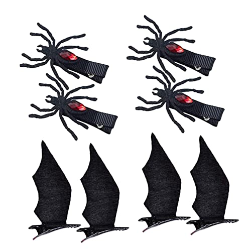 UKCOCO 4paare Halloween Spinnen Haarklammern Lustige Haaraccessoires Für Junge Mädchen Für Halloween-dekoration Und Rollenspiele Leicht Und Robust Für Bezaubernde Looks Partys von UKCOCO
