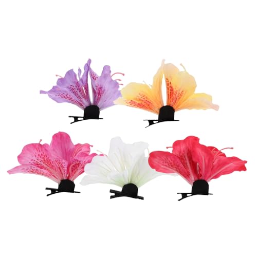UKCOCO 5stücke Teiliges Haarklammern Mit Künstlichen Blumen Boho-haaraccessoires Für Frauen Für Hochzeiten Partys Und Fotografie Leicht Und Strapazierfähig von UKCOCO