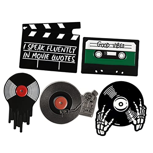 UKCOCO 5 Stück Teiliges Vintage Metall Broschen mit Magnetverschluss Vielseitige Anstecknadeln für Anzug Schal und Kleidung Langlebige Legierung Dekoration für Damen und Herren von UKCOCO