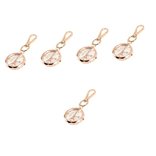 UKCOCO 5st Brustuhr Ansteckuhr Hängende Taschenuhr Anstecknadel Uhr Schwesternuhr Zum Anklemmen Ärzte Damenuhr Männer Und Frauen Legierung Abzeichen Mode von UKCOCO