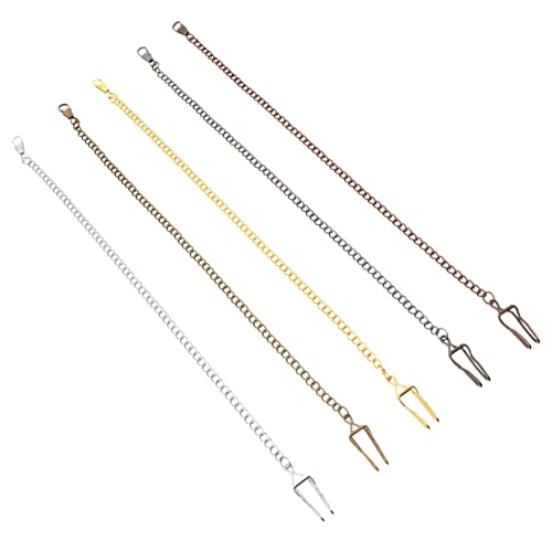 UKCOCO 5st Taschenuhr Vintage-Halskette Kette Choker Brieftasche Kette Kettenuhr Goldene Ketten Halskette Uhrenkette Gliederkette Beobachten Kettenhalsketten Anhänger Legierung Hängend von UKCOCO