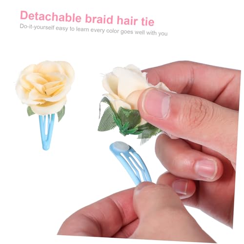 UKCOCO 50 Stück Bunte Wassertröpfchen Haarklammern für Damen Leichte Rutschfeste Haarspangen zum Schnellen Styling Komfortable Haarschmuck Accessoires in Pastellfarben von UKCOCO