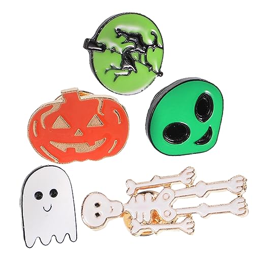 UKCOCO 5stücke Halloween-brosche Gothic-brosche Damen-kleidungsaccessoire Für Damenbekleidungszubehör Anstecknadel Dekorative Anstecknadel von UKCOCO