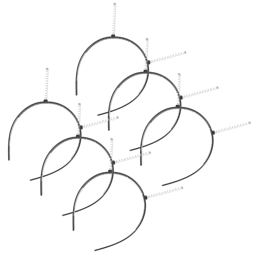 UKCOCO 6 Stück Diy Haarband Teilig Kunststoff Stirnbänder für Damen mit Zähnen zum Waschen Gesichts Duschen oder Sport Leicht Langlebig von UKCOCO