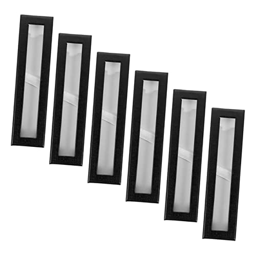 UKCOCO 6 Stück Stiftebox mit Transparentem Fenster Multifunktionale Stift Aufbewahrungskästen aus Papier als Geschenkverpackung für Füller Kugelschreiber und Schreibwaren von UKCOCO