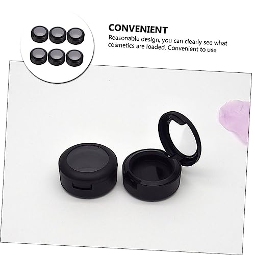 UKCOCO 6 Stück Teiliges Runde Lidschatten Aufbewahrungsboxen Schwarz Leere Make Up Pulver Dosen Reisefreundliche Auslaufsichere Single Color Ersatzbehälter für Lidschatten UKCOCO 6 Stück Teiliges Runde Lidschatten Aufbewahrungsboxen Schwarz Leere Make Up Pulver Dosen Reisefreundliche Auslaufsichere Single Color Ersatzbehälter für Lidschatten von UKCOCO