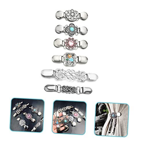 UKCOCO 6 Stück Vintage Teiliges Cardigan Clips Damen Blüten Design Strickjacken Clips Fester Halt Verrutschen Vielseitig für Pullover Schal Kleid und Hemd Modisches Accessoire UKCOCO 6 Stück Vintage Teiliges Cardigan Clips Damen Blüten Design Strickjacken Clips Fester Halt Verrutschen Vielseitig für Pullover Schal Kleid und Hemd Modisches Accessoire von UKCOCO