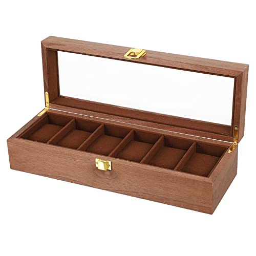 UKCOCO 6er Karton Uhr Aufbewahrung Holzkiste Aufbewahrungshalter Für Uhren Uhrengehäuse Aus Holz Uhrenvitrine Für Herren Uhrengehäuse Für Herren Nussbaum Kissen Beobachten Mann Abteil UKCOCO 6er Karton Uhr Aufbewahrung Holzkiste Aufbewahrungshalter Für Uhren Uhrengehäuse Aus Holz Uhrenvitrine Für Herren Uhrengehäuse Für Herren Nussbaum Kissen Beobachten Mann Abteil von UKCOCO