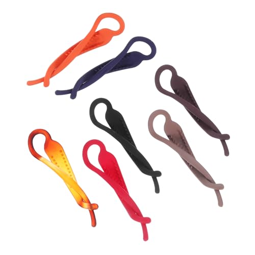 UKCOCO 7stücke Teilige Gedrehte Haarspangen Für Damen Hoher Pferdeschwanzhalter Praktische Haarschmuck Mit Rutschfester Haarnadel Vielseitige Farbauswahl Für Verschiedene Anlässe von UKCOCO