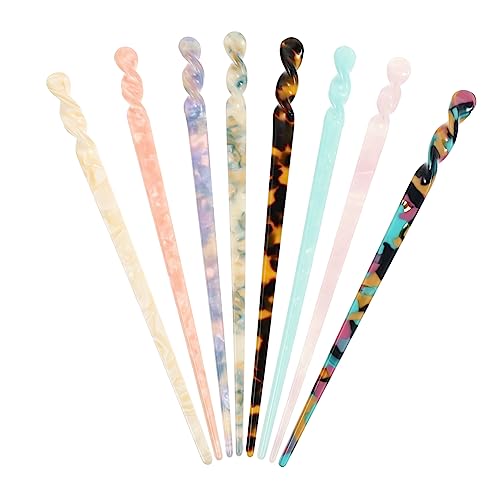 UKCOCO 8stücke Haarstäbchen Aus Schildpatt Für Damen Chinesische Haarnadeln Vintage-haarstäbe Für Dutt Alltag Hochzeit Party von UKCOCO