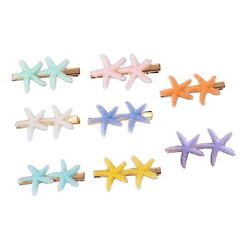 UKCOCO 8stücke Seestern Haarnadeln Mädchen Haarschmuck Haar Clips Junge Mädchen Haar Zubehör Für Alltag Und Party Dekoration von UKCOCO