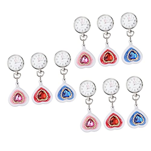 UKCOCO 9 Pcs Versenkbare Tischtaschenuhr Für Metall Taschenuhr Versenkbare Uhr Anstecknadel Für Männer Brosche Fob Taschenuhr Herzförmige Uhr UKCOCO 9 Pcs Versenkbare Tischtaschenuhr Für Metall Taschenuhr Versenkbare Uhr Anstecknadel Für Männer Brosche Fob Taschenuhr Herzförmige Uhr von UKCOCO