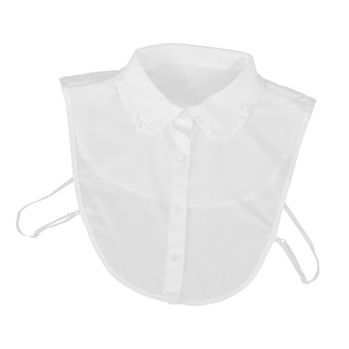 UKCOCO Abnehmbarer Damen Kragen mit Rüschen Atmungsaktives Leichtes Fake Collar Eleganter Blusenkragen für Pullover und Shirt Modisches Accessoire für Alltag und Besondere Anlässe von UKCOCO