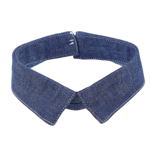 UKCOCO Abnehmbarer Falscher Denim Kragen Clip Modeaccessoire Atmungsaktiver Kunstkragen Für Damen Pullover Blusen Stilvolles Zubehör von UKCOCO