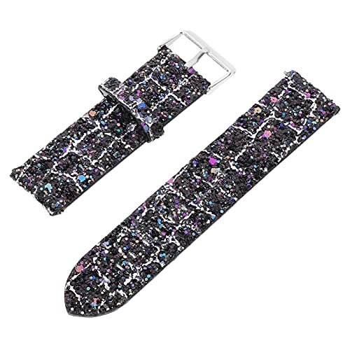 UKCOCO 1 STK Glitzer-uhrenarmband Uhrenarmbänder Retro Uhrenarmband Tauschen Handgelenkband Lederersatz Lederuhr Trageschlaufe Ersatzband Aus Leder Klassisch Haut Anschauen S3 von UKCOCO