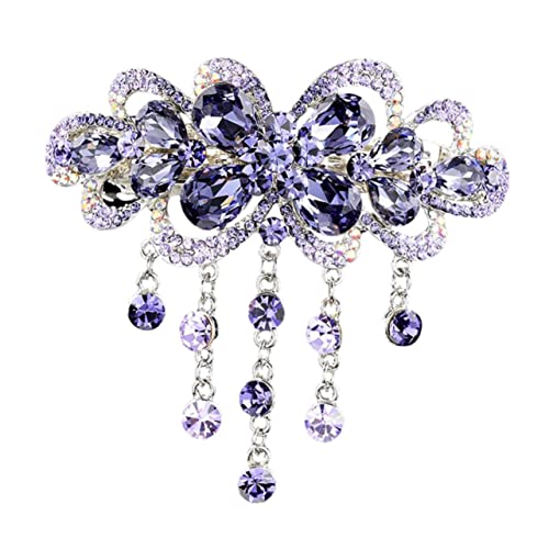 UKCOCO Automatische Feder-haarspange Mit Strass Für Frauen Stilvolles Haarschmuck-accessoire Rutschfester Für Partys Und Tägliches Tragen Passend Für Haartypen Farbton von UKCOCO