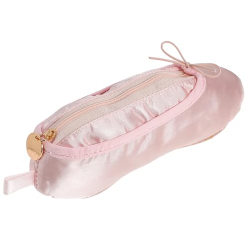UKCOCO Ballettschuh Stifteetui aus Robustem Stoff Großer Organizer für Damen Tragbare Kosmetiktasche mit Einzigartigem Tanzschuh Design Geräumig und für Schüler und Künstler von UKCOCO