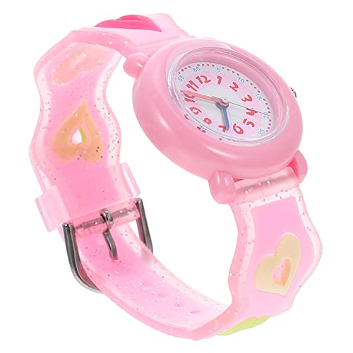 UKCOCO Betrachten ?dchen Herz Form Watch Cartoon Maschinen Watch Kinder Handgelenk Uhr 3D wasserdichte Sü?e Uhr Geburtstagsgeschenk Pink Tragbar von UKCOCO