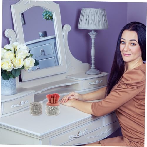 UKCOCO Bling Rhinestone Make Up Pinselset mit Staubschutzdeckel Tragbares Kosmetikpinsel Set für Foundation Puder Concealer und Lidschatten Reiseaufbewahrung Organizer Staubdicht und UKCOCO Bling Rhinestone Make Up Pinselset mit Staubschutzdeckel Tragbares Kosmetikpinsel Set für Foundation Puder Concealer und Lidschatten Reiseaufbewahrung Organizer Staubdicht und von UKCOCO