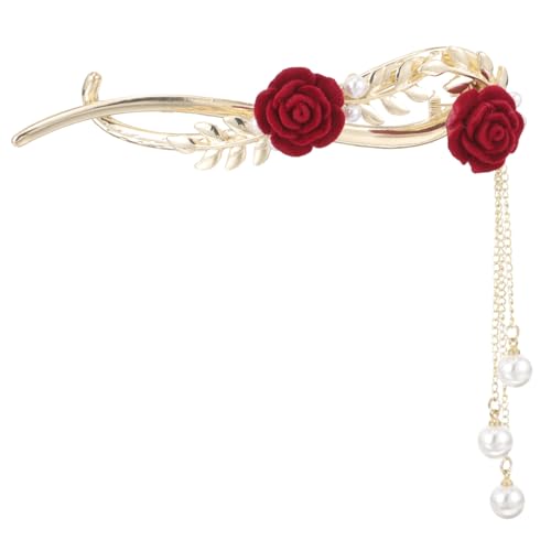 UKCOCO Blumen Haarspange Mit Rosenblüten Dutt Clip Für Frauen Haarschmuck Haarstyling-tool Für Alltag Und Besondere Anlässe von UKCOCO