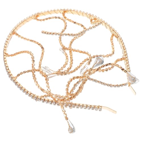 UKCOCO Brautschmuck Mit Strasssteinen Kopfschmuck Für Hochzeit Haarschmuck Stirnband Blumen-design Stilvolle Accessoires Für Brautjungfern Und Prinzessinnen von UKCOCO