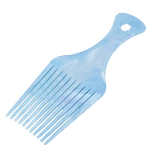UKCOCO Breitzinkiger Herren Styling Kamm für Lockiges Haar Afro Pick Kunststoff Haarkamm Sanfter Entwirrer Schnelles Styling für Salon und Zuhause von UKCOCO