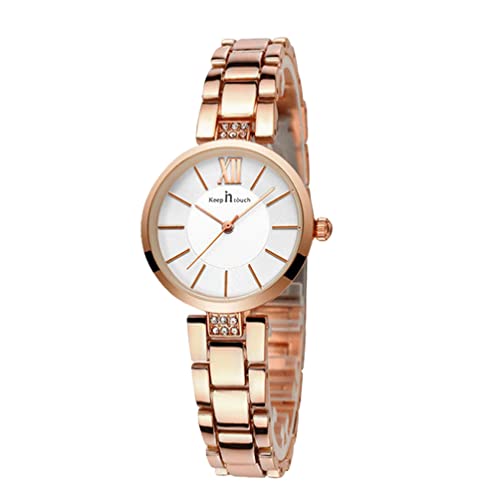 UKCOCO Taschenuhr Anschauen Dame Watch Diamant Simple Student Quarzuhr Goldoberfl? Quarzuhr Armbanduhr Casual Uhren für Weihnachten Muttertag Jubil?um Mehr Armbanduhr Studentenuhr von UKCOCO