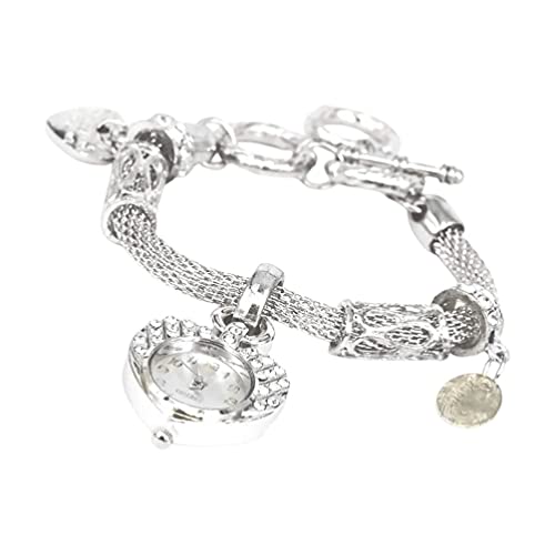 UKCOCO Bettelarmband Vintage Armband Diamant Pfirsich Kette Armbanduhr Gl?nzend Dekoration Temperament Armband Uhr für Casual Veranstaltung Oder Party Dating Uhrband Charms Uhrband Charms von UKCOCO