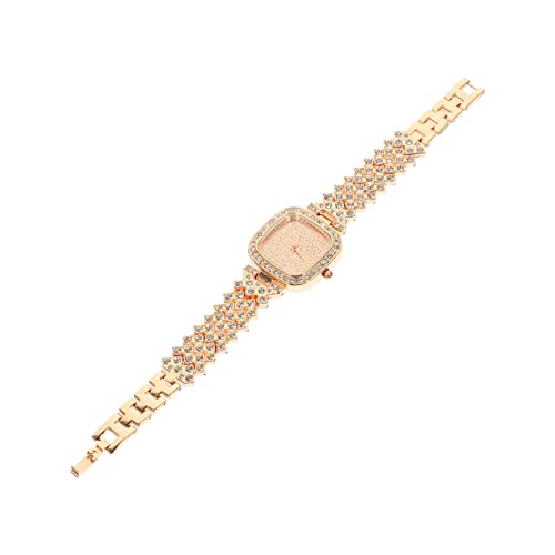 UKCOCO Stilvolle Damen-Uhr Mit Strass-Details Schickes Armbanduhren-Ornament Langlebiges Material Exaktes Für Täglichen Gebrauch Und Partys von UKCOCO