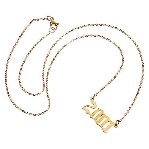 UKCOCO Damen Halskette aus Goldfarbene Zahlenkette Modisches Digitales Schmuckaccessoire für Frauen Vielseitig für Partys und Besondere Anlässe Geeignet von UKCOCO