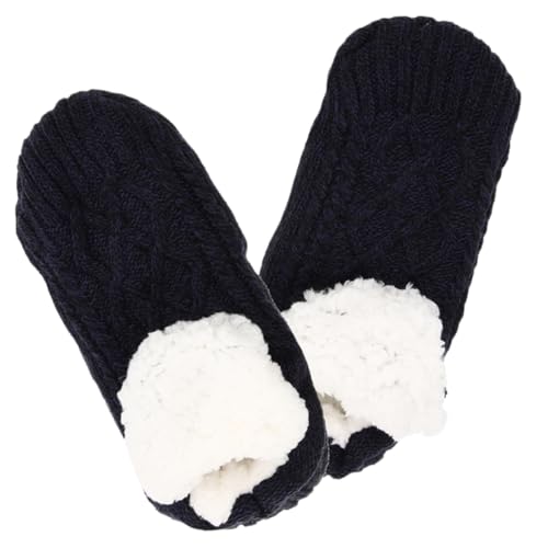 UKCOCO Damen Rutschfeste Slipper Socken Warm Gefüttert Plüsch Kuschelig Wintersocken für Zuhause und Alltag als für Frauen Weihnachten und Kalte Tage von UKCOCO