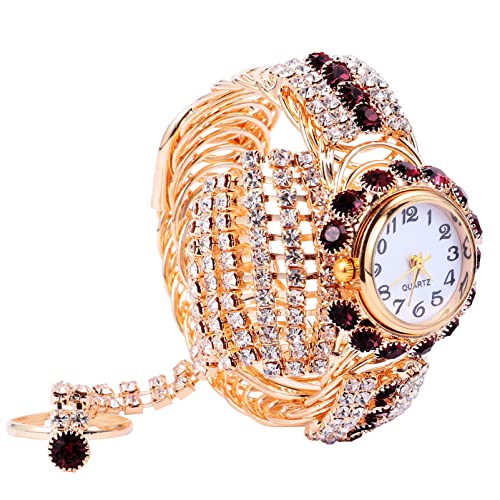 UKCOCO Damenuhr Damenquarz Armbanduhren Watch Diamant Armband Watch Gl?nzend Uhr Ring Legierung Dauerhafte Quarz Uhr für M? Damenuhren Armbanduhren Für Damen von UKCOCO