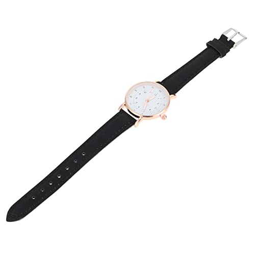 UKCOCO Damenuhr Lederband Uhr Damen Digitaluhr Damen Freizeituhr Für Mädchen Kind Weibliche Freizeituhr Digitaluhr Für Frauen Armbanduhr Fräulein Gewöhnliches Glas Unternehmen von UKCOCO