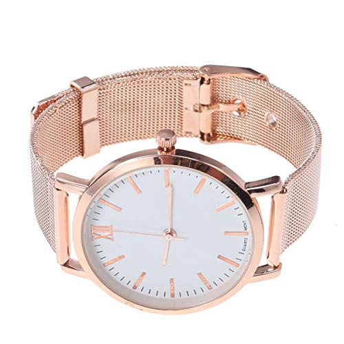 UKCOCO Elegante Damen Armbanduhr Aus Rose Gold Mit Mesh-Armband Modische Quarz-Uhr Für Jeden Anlass Stilvoll Und Langlebig Als Zu Weihnachten Geburtstag Und Hochzeit von UKCOCO