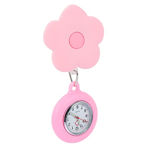 UKCOCO Taschenuhr Mit Clip Cartoon Blumen Design Dehnbar Und Tragbar Für Schüler Und Pflegekräfte Präzise Zeitmessung Praktisches Für Abschlussfeiern von UKCOCO