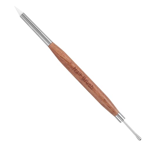 UKCOCO Doppelseitiger Nail Art Sculpting Pen mit Silikonspitzen Vielseitiges Gel Polish Tool für Präzises Zeichnen Carving Embossing Scraping und Malen Geeignet für Profi und von UKCOCO