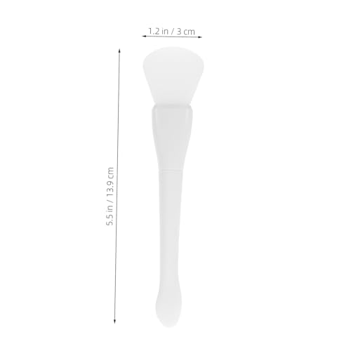 UKCOCO Doppelseitiger Silikon Gesichtsmaskenpinsel mit Fischschwanz und Löffel Wiederverwendbar Weiches Material Präzise Anwendung und Maskenhandling Vielseitig für Make Up und von UKCOCO
