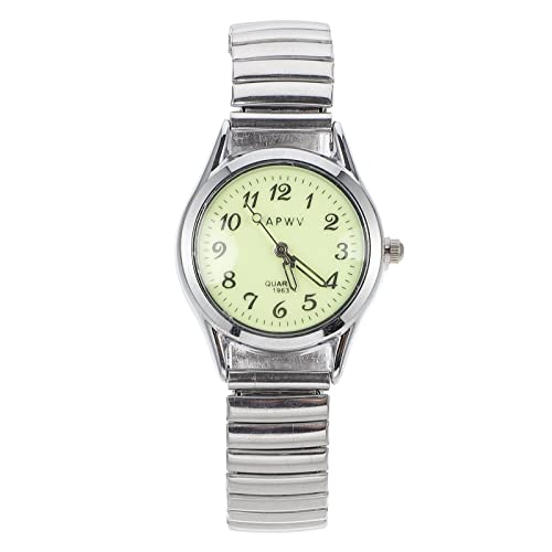 UKCOCO Elastisches Uhrenarmband Edelstahl-Expansion- -Uhr-Digitaluhr mittleren Alters und ?ltere Menschen beobachten Armbanduhren von UKCOCO