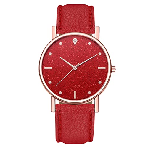 UKCOCO Damen Armbanduhr Im Eleganten Design Einstellbare Quarzarmbanduhr Für Und Business Lederarmband Stilvolle Damen Uhr Für Besondere Anlässe von UKCOCO